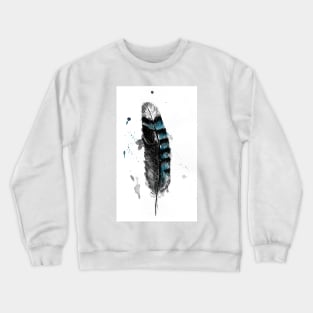 Jay Feather Print Crewneck Sweatshirt